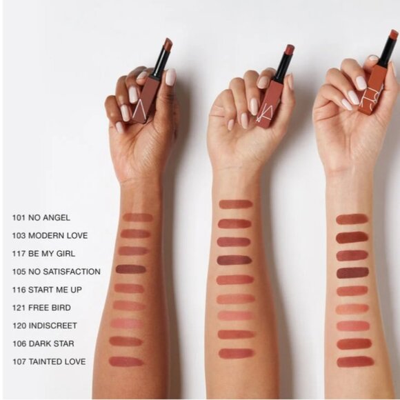 NARS Powermatte Lipstick ~ BE MY GIRL - Brurnt Coral Red 117 (1.5 gm) NIB - Picture 5 of 7